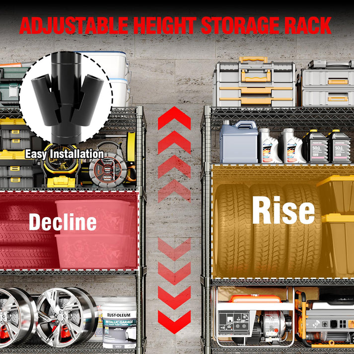 Estantería con altura ajustable