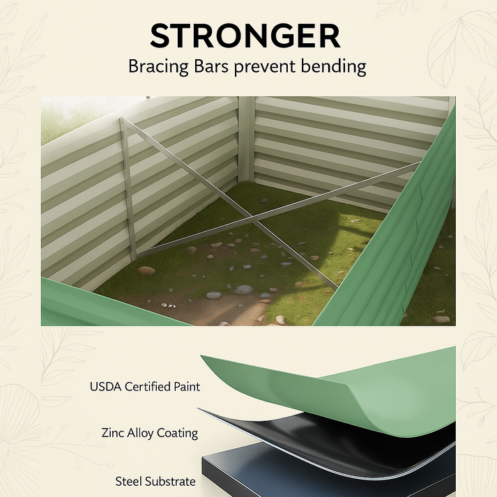 Bancal elevado con base abierta para compostaje casero